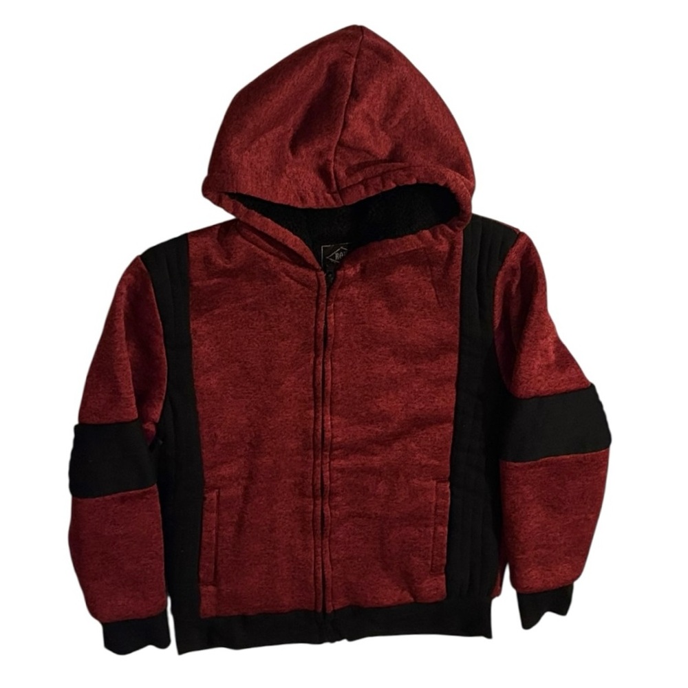 Kids Red and Black Hoodie/ Size 10-12/ Color Red